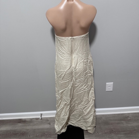Song of Style Revolve Cream Strapless Maxi Dress Small - Picture 5 of 9